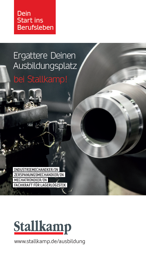 Stallkamp Ausbildungsflyer technisch Deckblatt 06 21