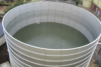 Waste Water Tank with Stainless Steel Floor for Paper Industry