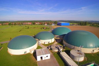 Biogasrührwerk im Fermenter
