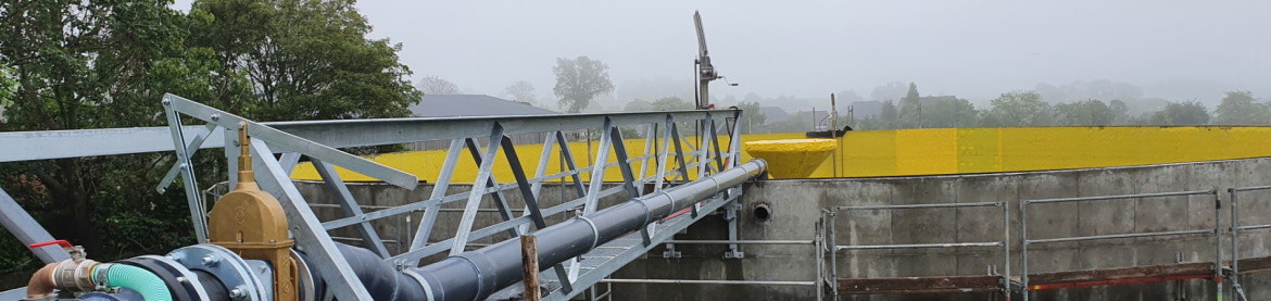 Slurry Mixer with Gangway on Slurry Tank