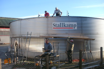 stallkamp extension of concrete liquid manure tank