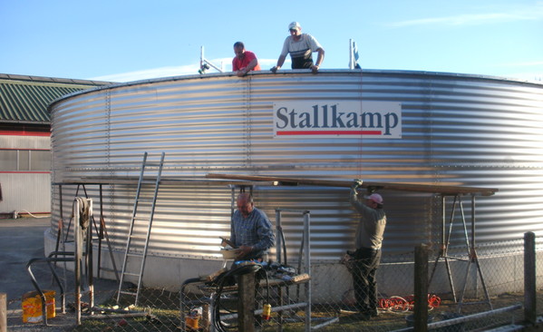 stallkamp extension of concrete liquid manure tank