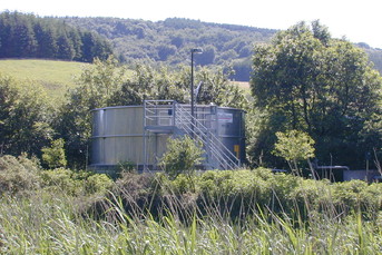  Schlammstapelreaktor aus Edelstahl für Kläranlage Wallenborn