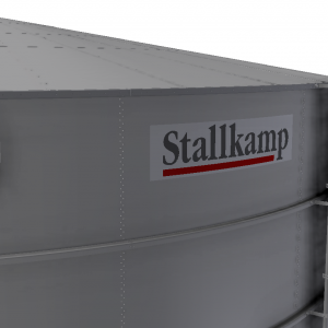 Stallkamp Industriebehälter mit Edelstahldach und Anbauten