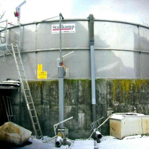 Stallkamp adding hight concrete tank exterior view