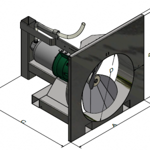 Stallkamp submersible motor agitator with circulation-frame TMR3-Z dimension