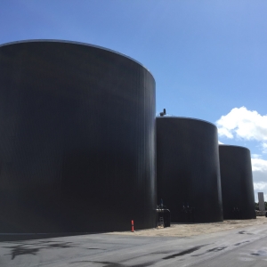 Stallkamp 3 Zentralgerührte Hochfermenter CSTR Biogas